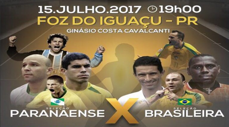 Jogo das Estrelas acontecerá em Foz do Iguaçu e reunirá grandes nomes em uma partida histórica