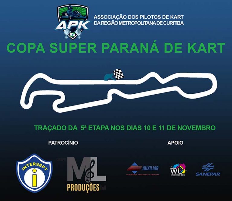 Etapa Final do Torneio de Inverno da Copa Super Paraná de Kart acontece no próximo final de semana